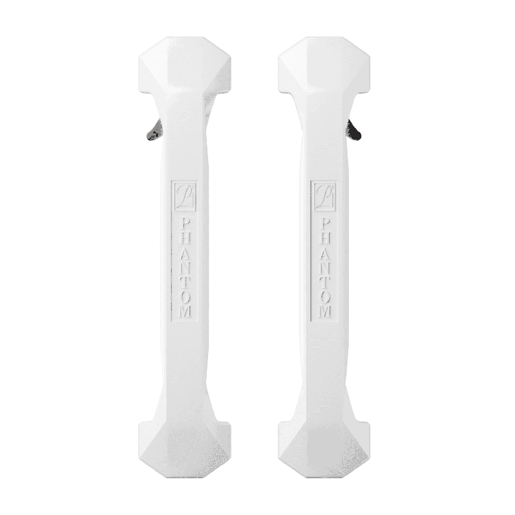 white latching screen door handle